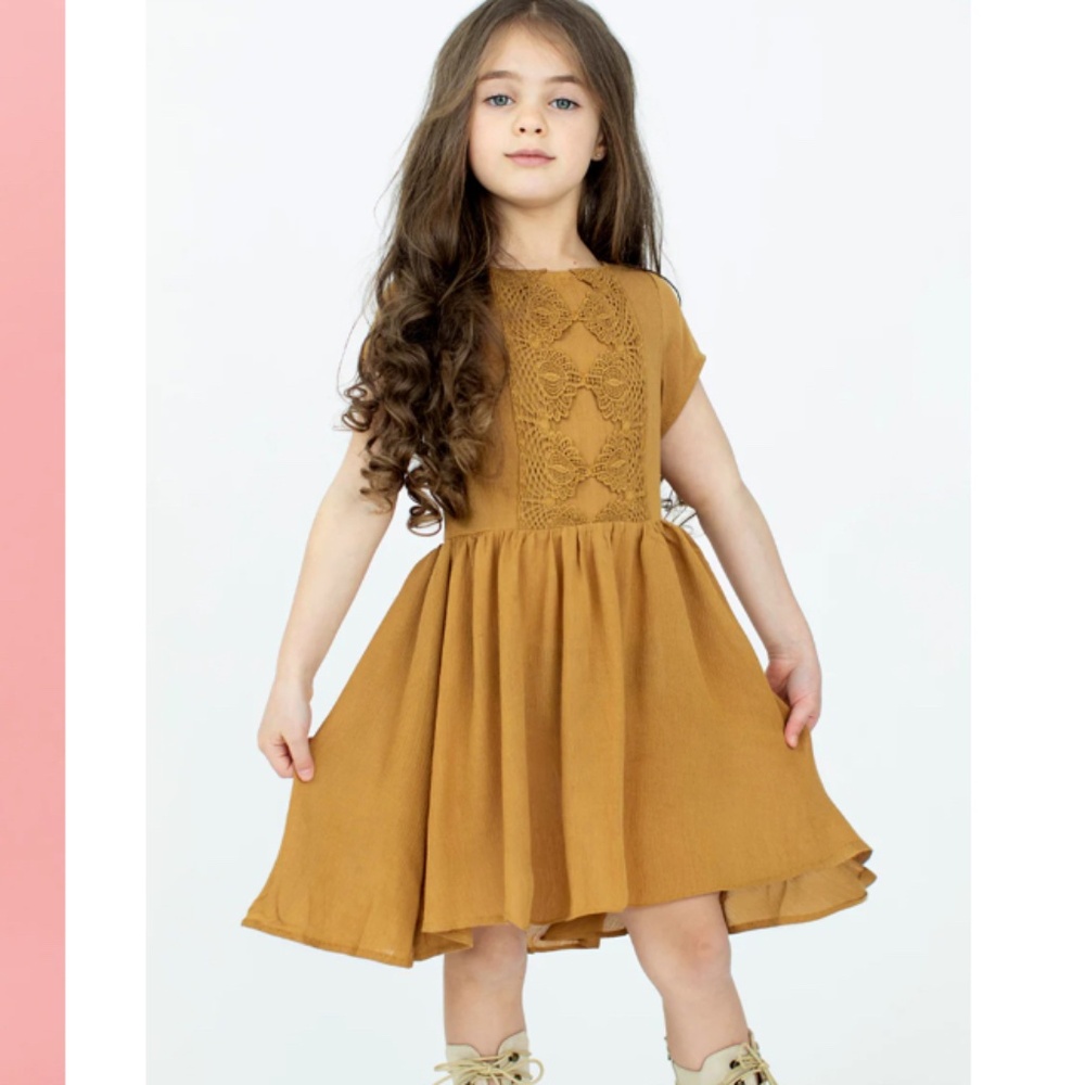 NEW Joyfolie Allyza Dress in Ochre Sz 5